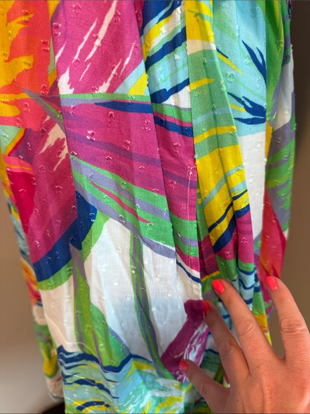 Farm Rio | Rainbow Leaves Midi Dress | XL - Picture 6 of 10